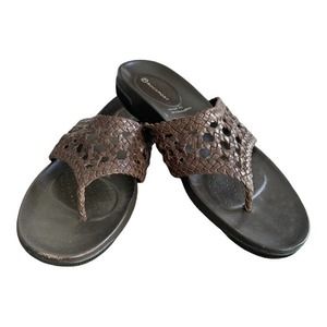 Rockport adiPRENE by Adidas‎  Brown Thong Sandal Sz 8.5
